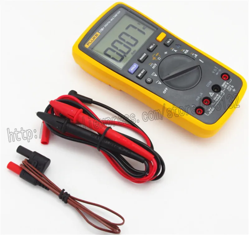 FLUKE 17B + цифровой мультиметр метр тест er DMM с тестовыми выводами TL75 термопара 80BK-A F17B