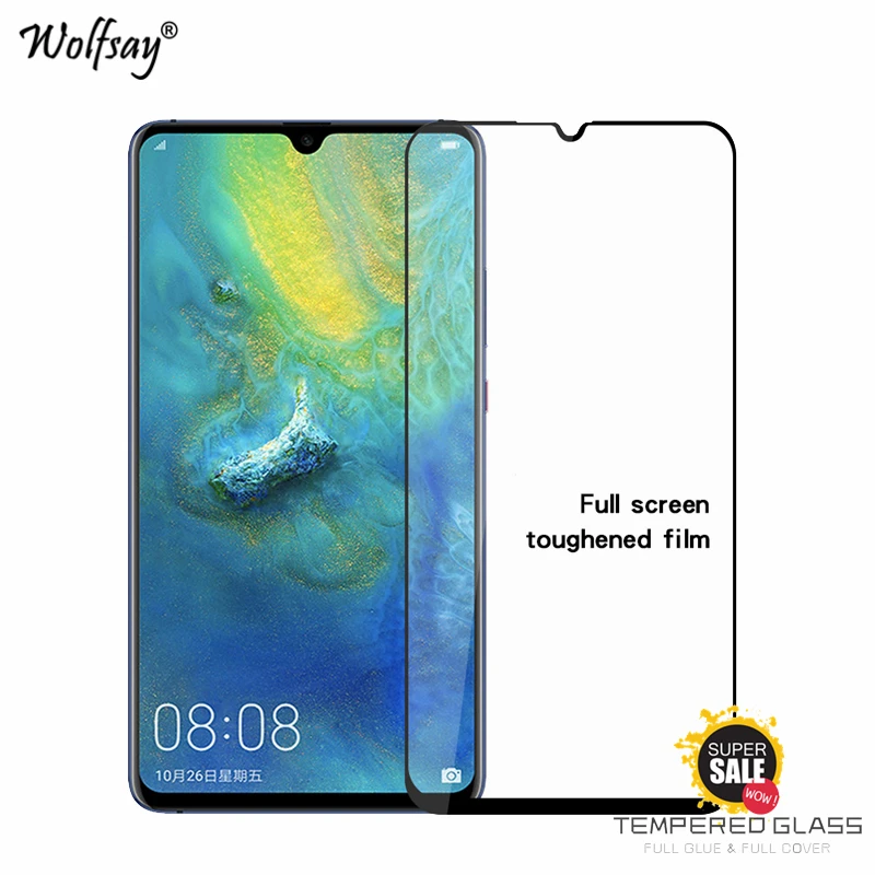 2 шт полное покрытие клея закаленное стекло Huawei Mate 20 Защита экрана для 20X