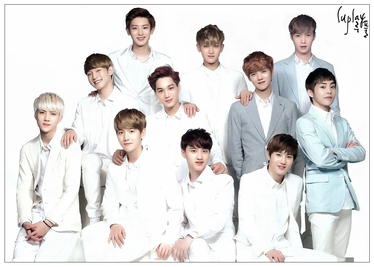 S006 Kpop постер EXO белая бумага с покрытием для печати, настенная наклейка, украшение для дома, стены, художественный плакат - Цвет: S006