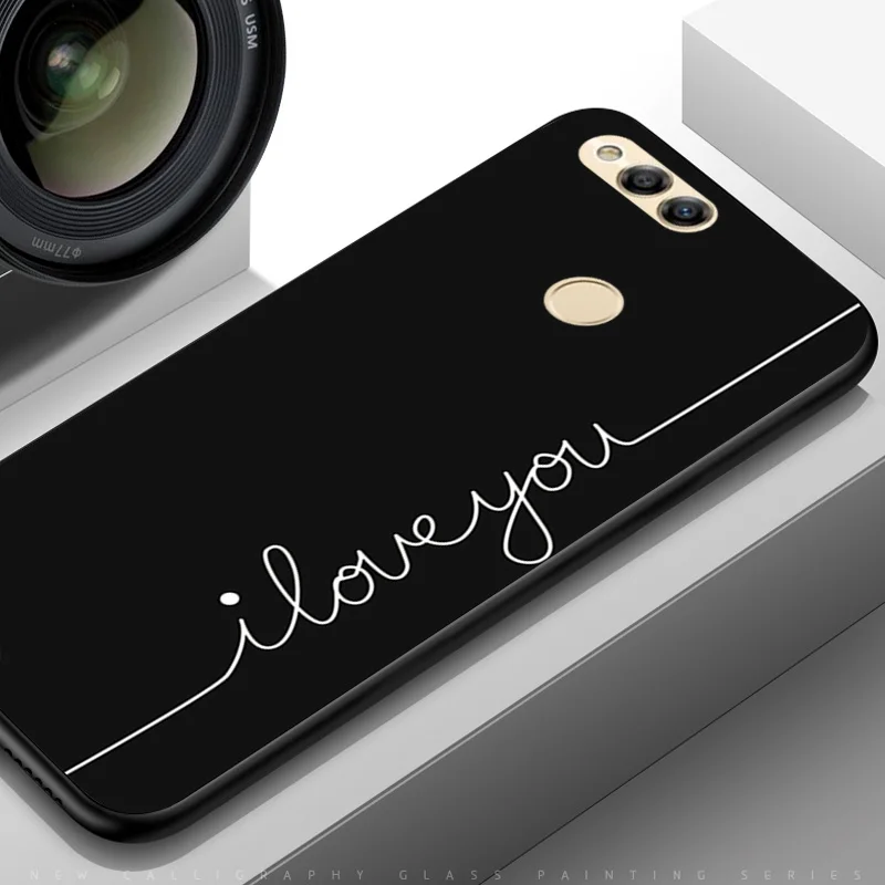 TPUBLK515 YOUVEI Case For Huawei Nova 2 Case Cover Soft TPU For Huawei Nova2/Nova3 Case For Huawei Nova 3 Phone Case Coque Funda Capa - Color: TPUBLK515