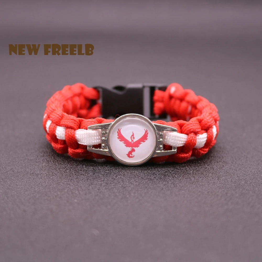 Горячая игра Go Team Valor Мистик инстинкт Паракорд с логотипом цепочка-браслет в виде