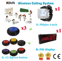 wireless pager bell system long range distance 433 92mhz transmitter for restaurant1 display1 watch3 call button