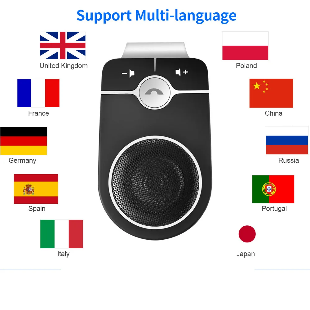 JINSERTA 2019 Bluetooth 4 1 динамик телефон SIRI автомобильный комплект громкой связи mp3 плеер