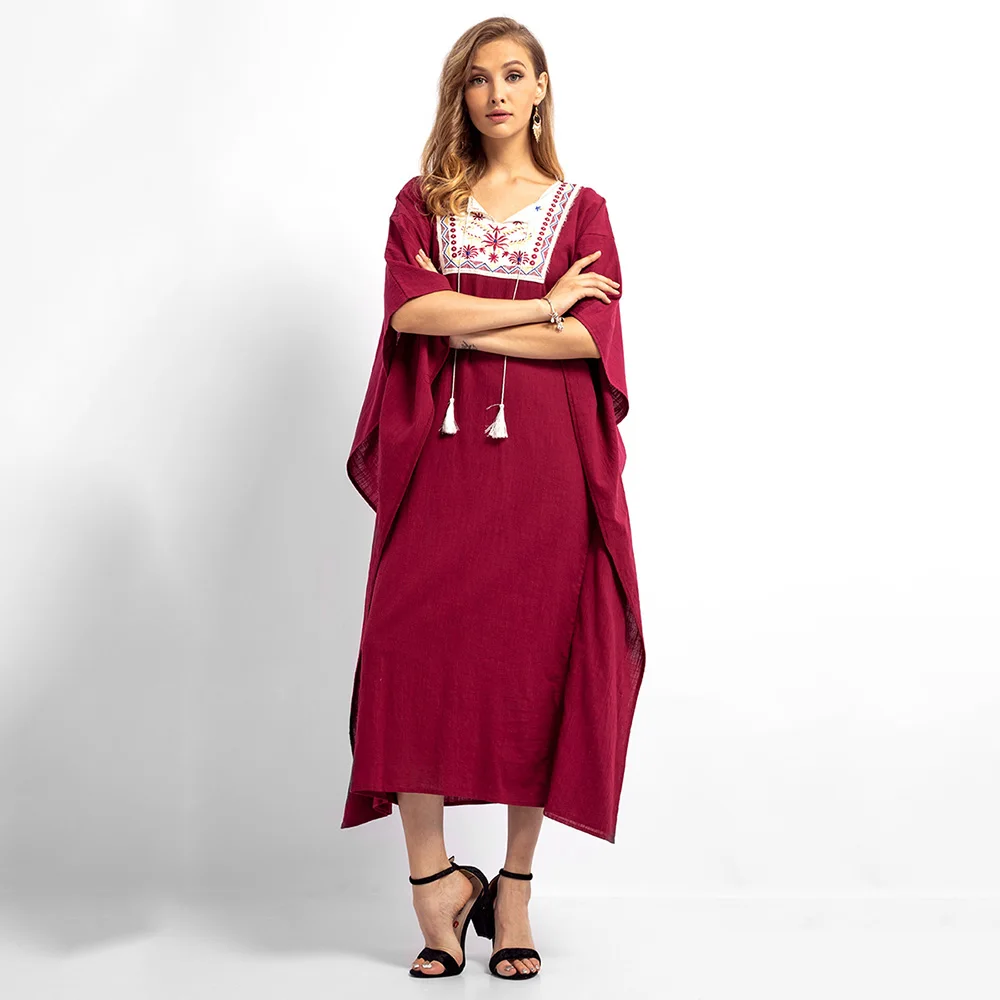 Мусульманское модная Исламская одежда Абаи Дубай Для женщин длинный халат