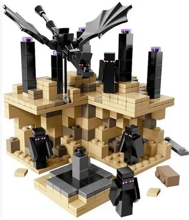 

Far Lands Steve EnderDragon Iron Golem Model Brinquedos Juguetes Toys Baby Kids Toys Anime Action Figure Assembled Toy