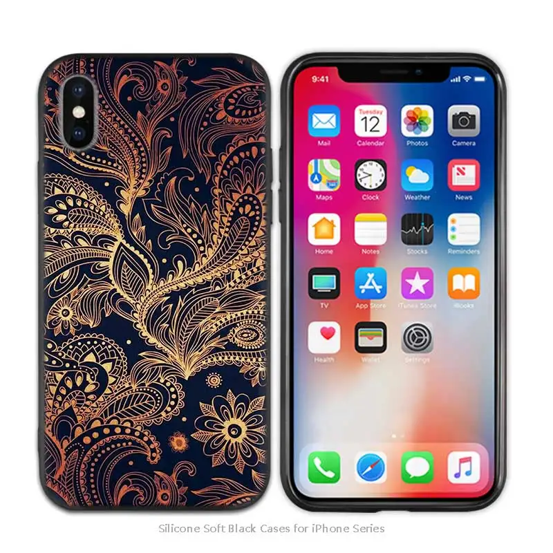A011 Противоударный ТПУ силиконовый чехол с мандалой чакрой йогой для iPhone X XS XR XS 11 11Pro Max 7 8 6 6S 5 5S SE Plus Fundas Capa - Цвет: A011