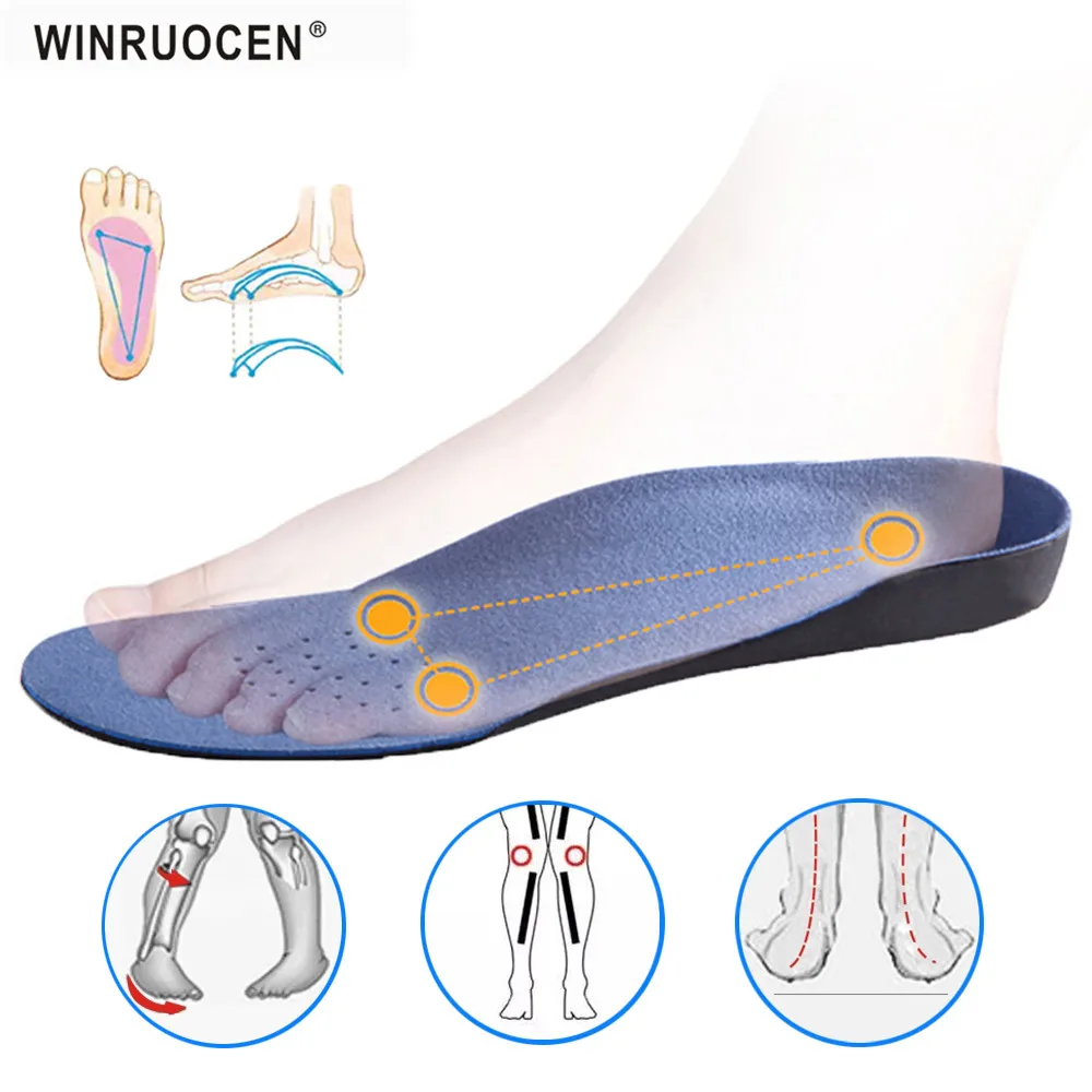 WINRUOCEN ортопедические InsolesFlatfoot ортопедические Cubitus Varus ортопедические стельки для ухода за ногами унисекс дезодорирующие стельки