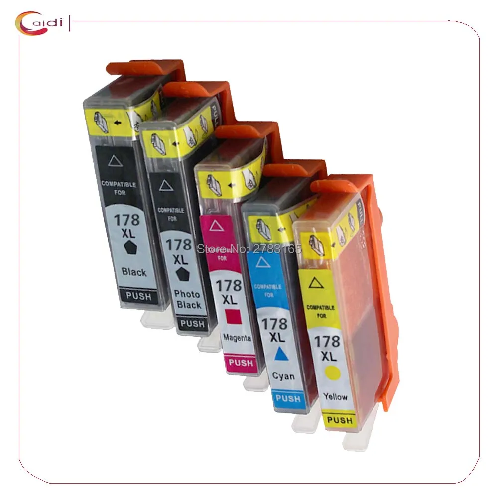 Картридж чернильный совместимый с принтерами hp 178 hp178 5 шт.|ink cartridge|compatible ink cartridgeink