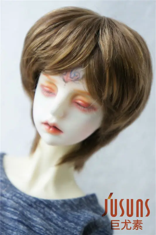 JD192 1/3 модный короткий синтетический мохеровый парик SD BJD кукла парик природа мальчишеский 8-9 дюймов аксессуары для кукол