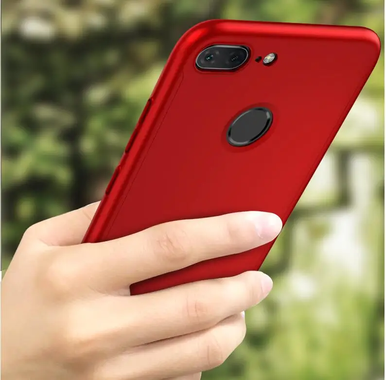 Полное покрытие для Huawei Honor 9 Lite чехол 360 градусов Защитный пластиковый +