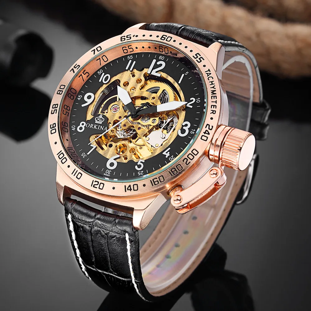 Высококачественные мужские Роскошные спортивные автоматические военные часы 50