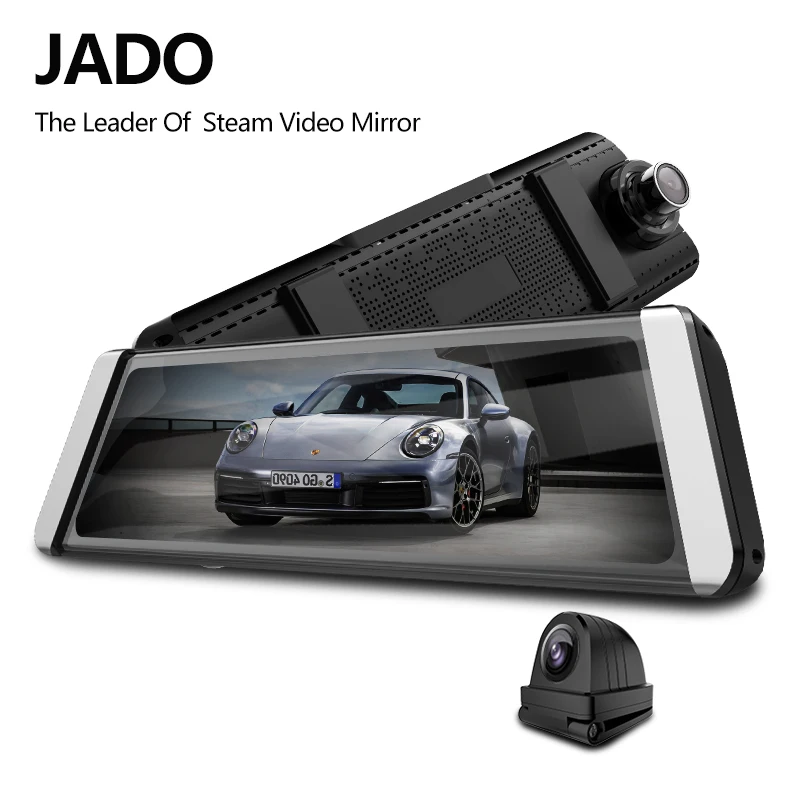 JADO D800s X3 поток зеркало заднего вида LDWS gps трек 10 ips сенсорный экран Full HD 1080 P