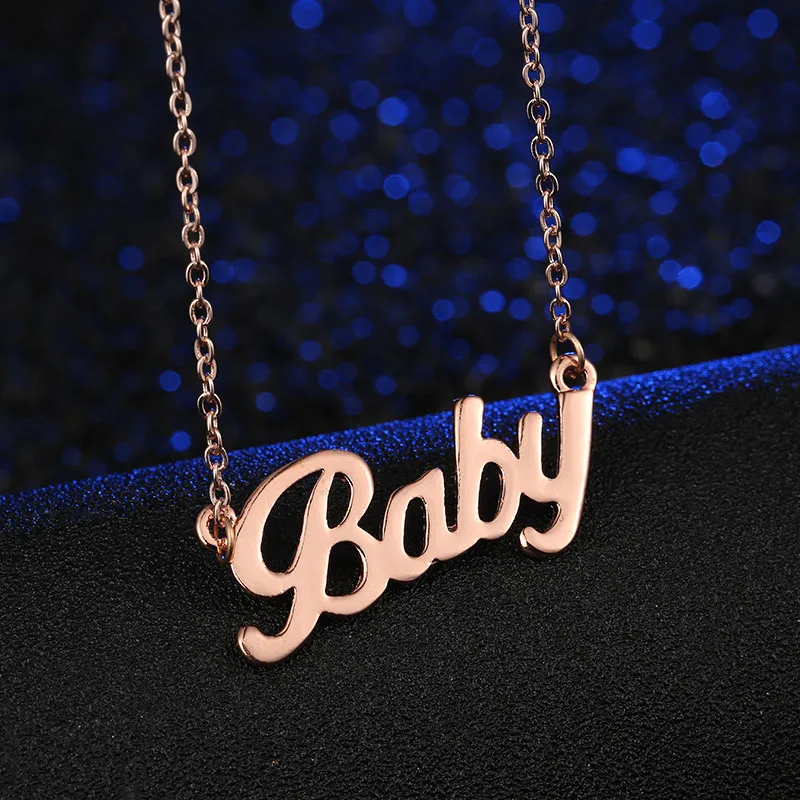 Европейский и американский популярный бренд ожерелье с надписью &quotBaby&quot