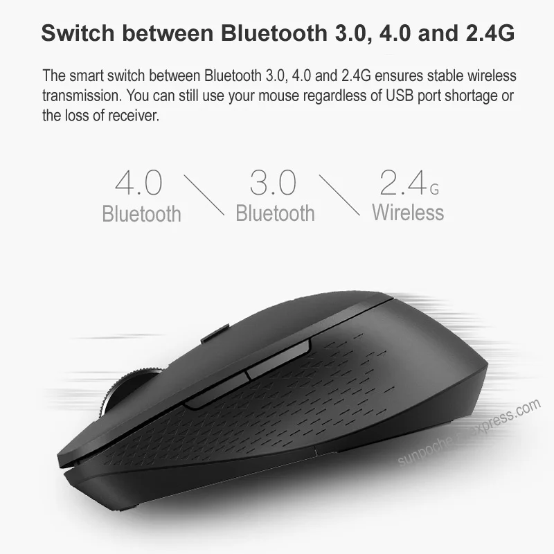 Rapoo M300 Multi-mode Silent Беспроводной Мышь с 1600 Точек на дюйм Bluetooth 3,0/4,0 РФ 2,4 ГГц для три устройств связи/девушка мышей