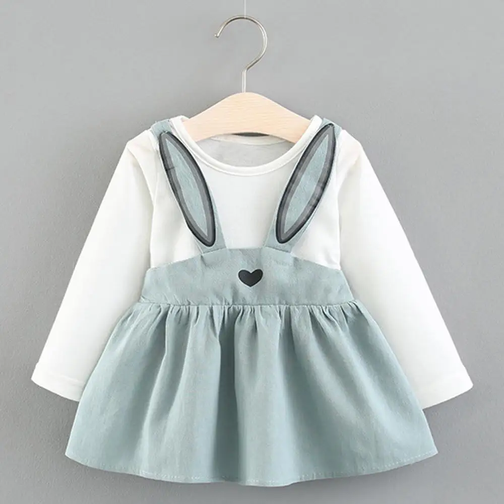 Платье для малышей с длинным рукавом платье девочек Новинка осени 2019 Модная