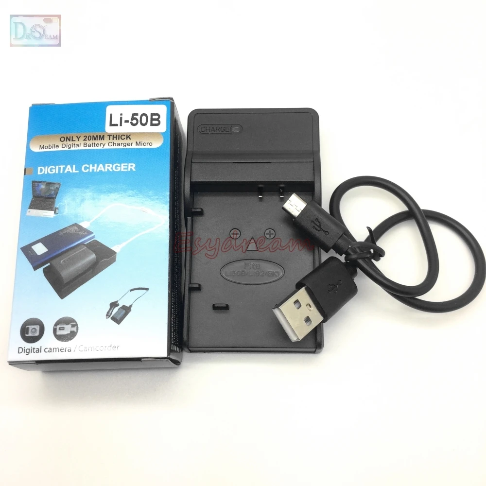 Фото USB-зарядное устройство для Olympus LI-50C 50B LI50B LI-50B 92B BK1 №1