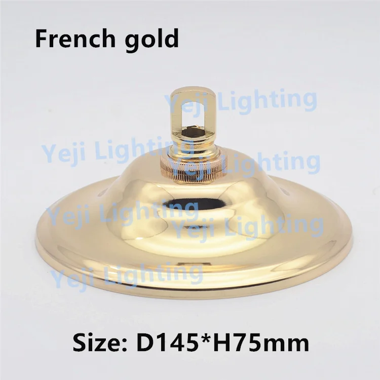 145 мм Золотой хромированный черный потолочный розовый навес для светодиодной