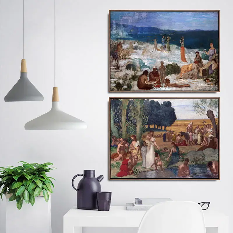Украшение дома художественные настенные картины Фро гостиная холст с печатью