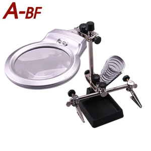 Паяльник с зажимом Аллигатор, ручная лупа со светодиодными лампами 2,5x, ручная Лупа