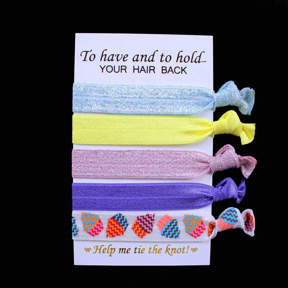 Бандаж для волос T.R 50 шт./лот 5 шт./компл. девушек с узлом в виде торта складные