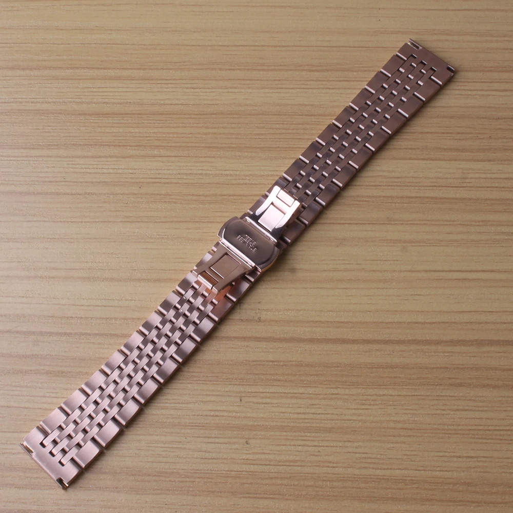 Ремешок для часов из нержавеющей стали розовое золото красивая модная бабочка