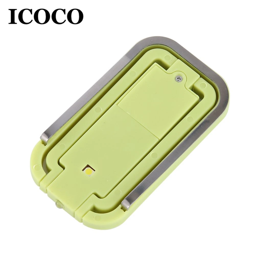 ICOCO 1 шт. Портативный Mini 2 светодиода Clip на свет книга Батарея управлением ночник