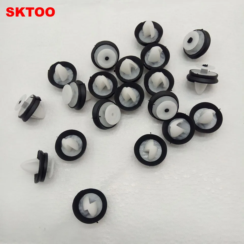 SKTOO 20 шт. для Citroen C5 peugeot 307206508 панели для отделки дверей защелки двери клипсы на внутреннюю панель автомобиля с подкладкой зажимы-пистоны для закрепления дверной обивки