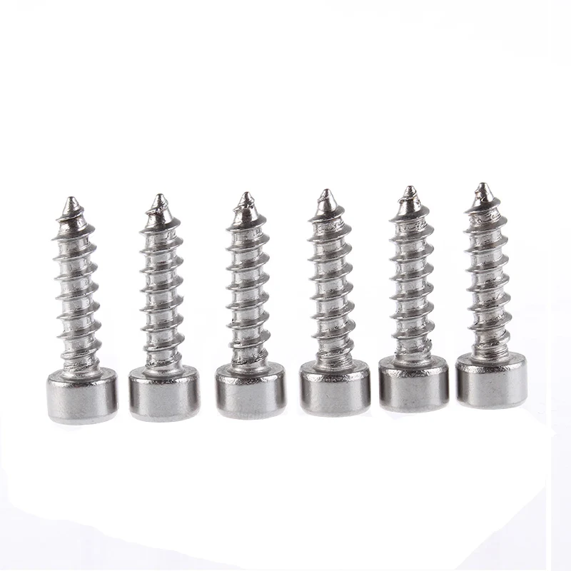 Саморезы самонарезающие сталь с никелевым покрытием и шестигранным отверстием 20