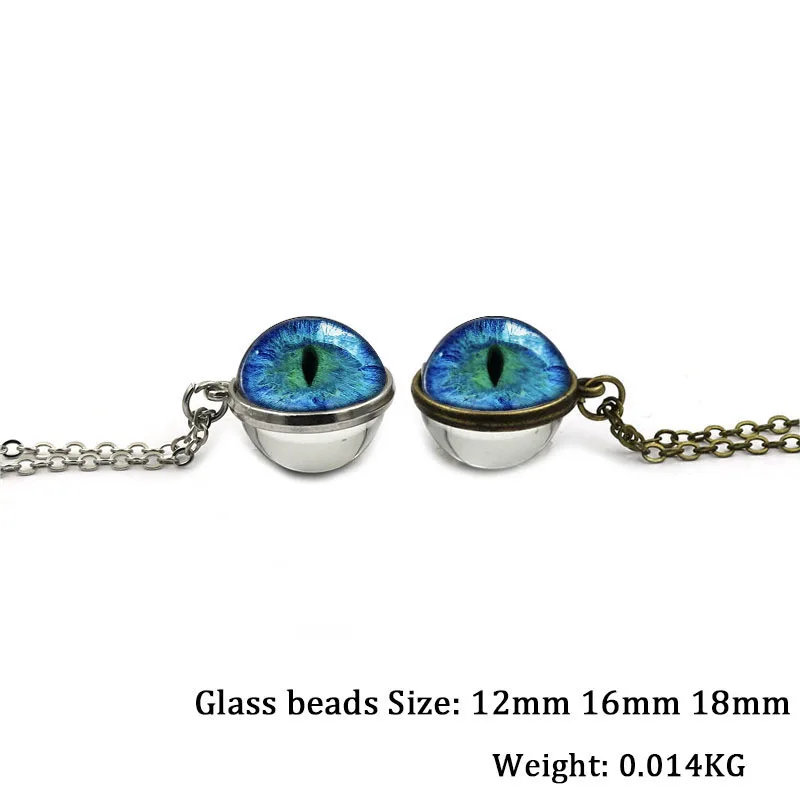 Двустороннее ожерелье с подвеской ручной работы сделай сам искусство глаза