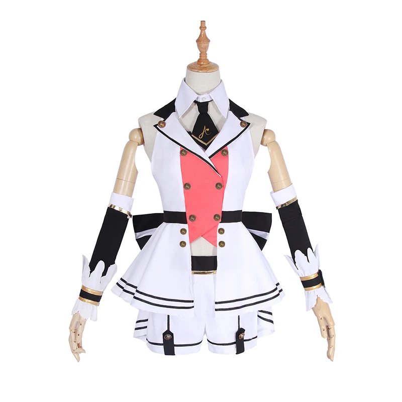 Anime! Kizuna AI Channel YouTube New Outfit Uniform Cosplay Costume Lovely Daily Suit Halloween Costumes for Women Full Set |