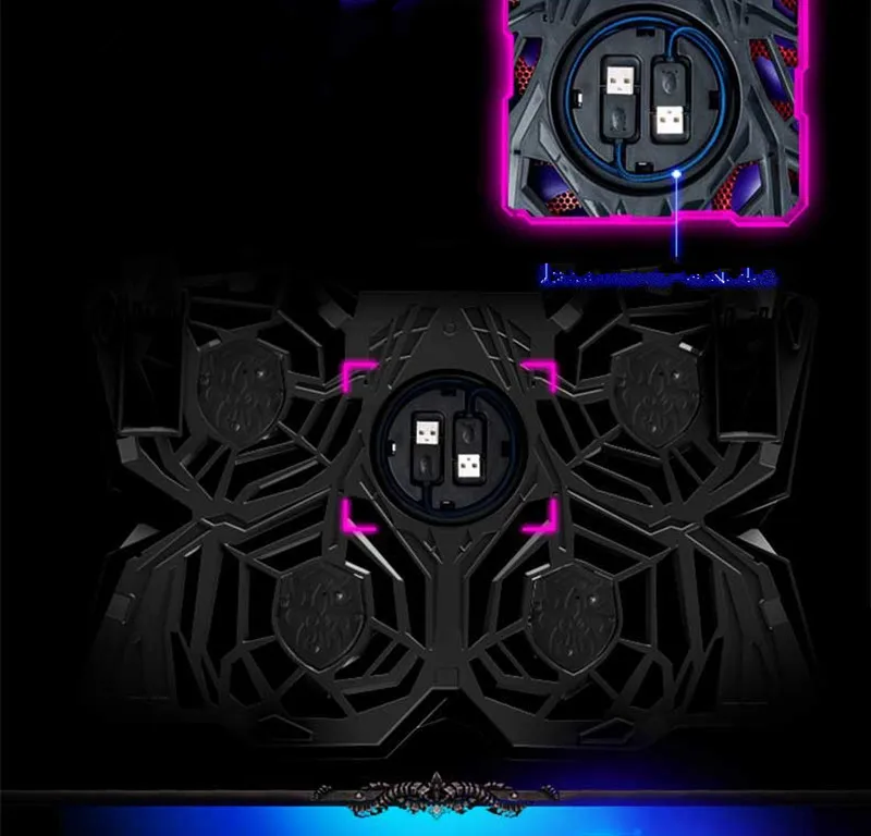 Ice Magic 2 кулер с 4 тишина вентиляторы светодиодный USB 0 охлаждающая подставка для