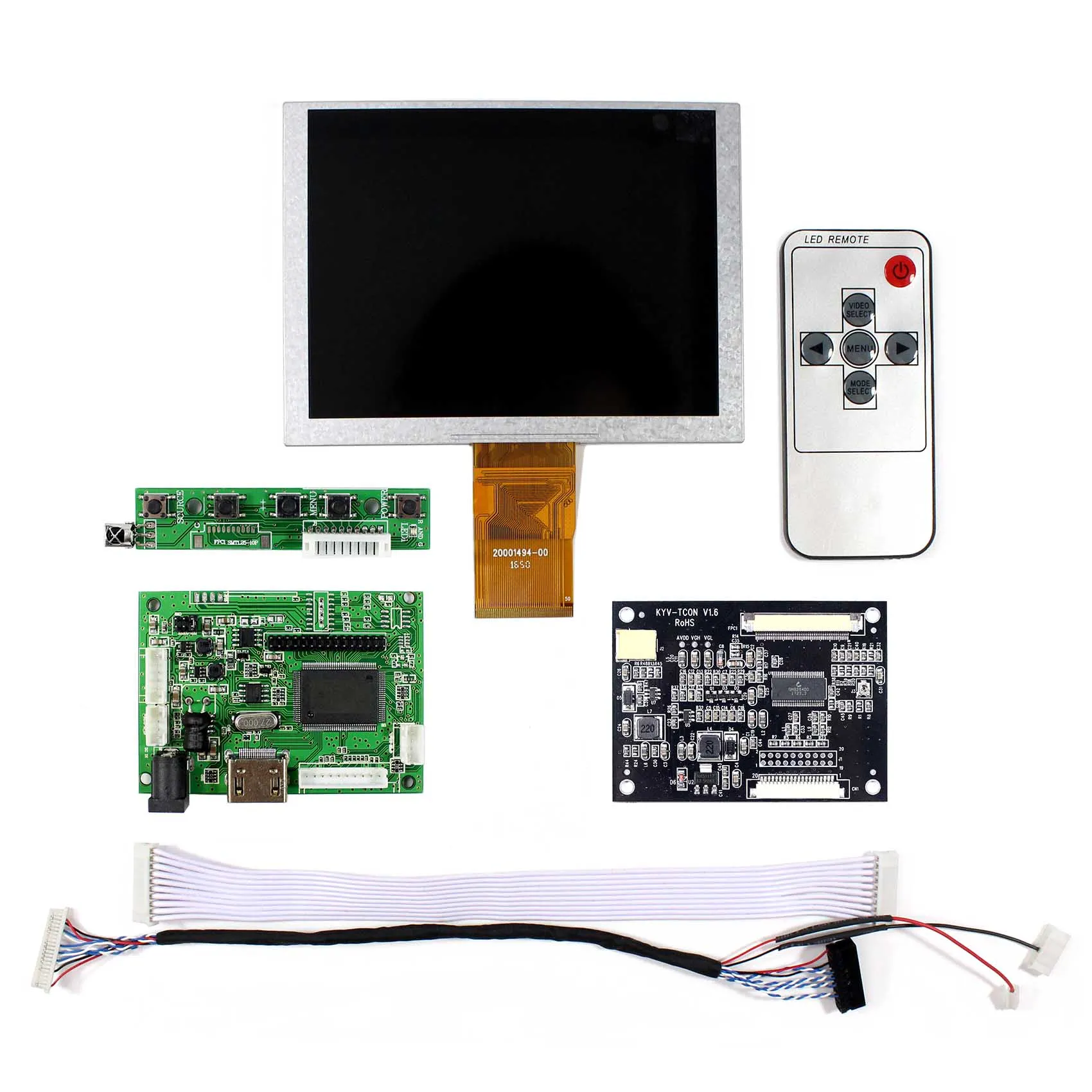 " 640x480 ЖК-экран 5 дюймов ZJ050NA-08C Замена AT050TN22 работа с HDMI плата контроллера VS-TY2660H-V1