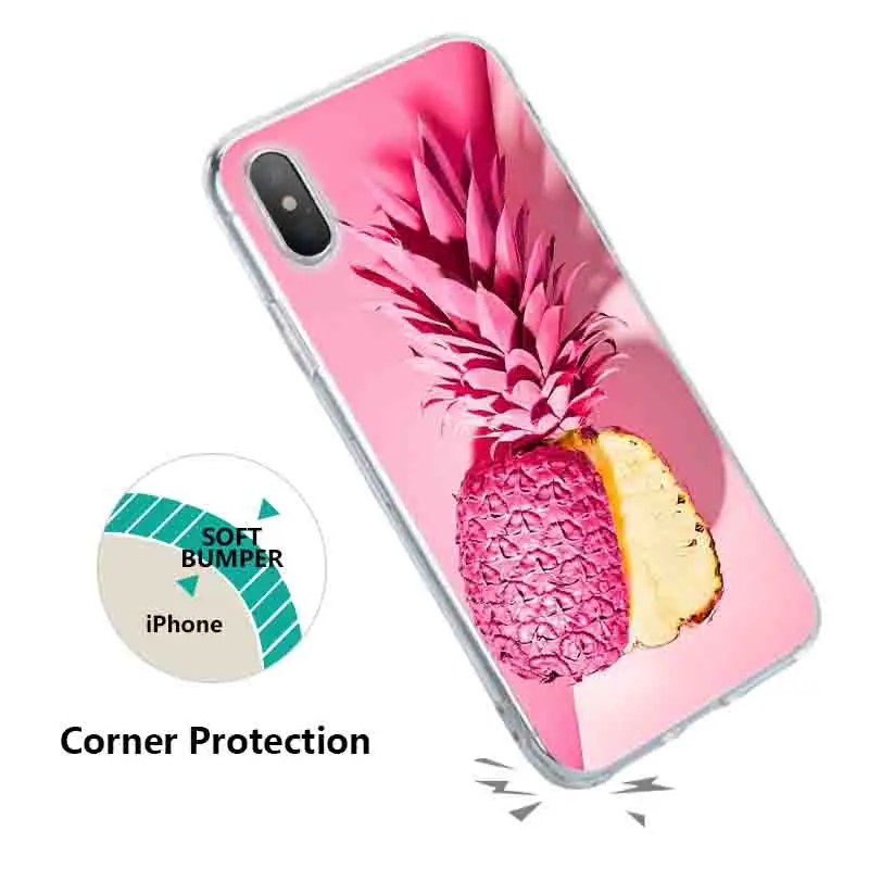 KISSCASE ананас ТПУ ультра тонкий чехол для телефона Redmi 5plus Note 4X Мягкий силиконовый