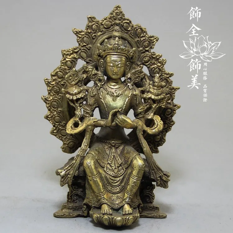

Изысканная коллекция, ретро бронзовые статуи Гуаньинь Бодхисаттвы, буддистские статуи Будды, разные стили