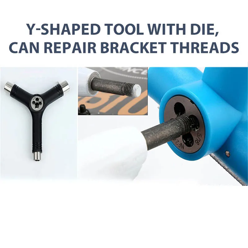 

Skateboard Repair Y Shape Tool Portable Multifunctional Accessory with L Type Wrench YS-BUY