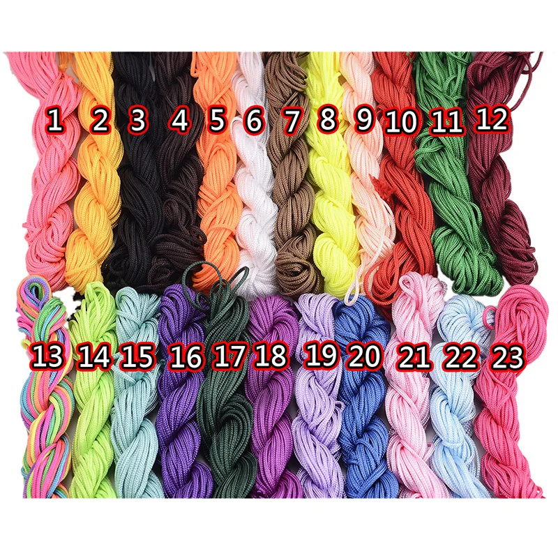 Можно заказывать разные цвета 1 5 мм Диаметр браслет Многоцветный нейлоновый шнур