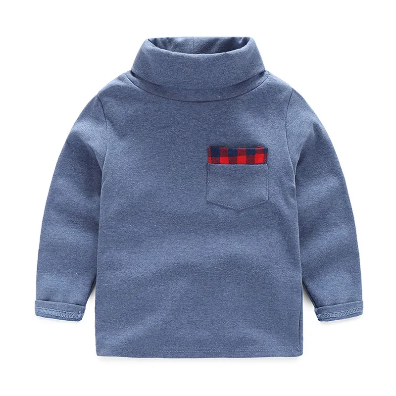 Детская рубашка осенняя одежда для отдыха с длинными рукавами и высоким