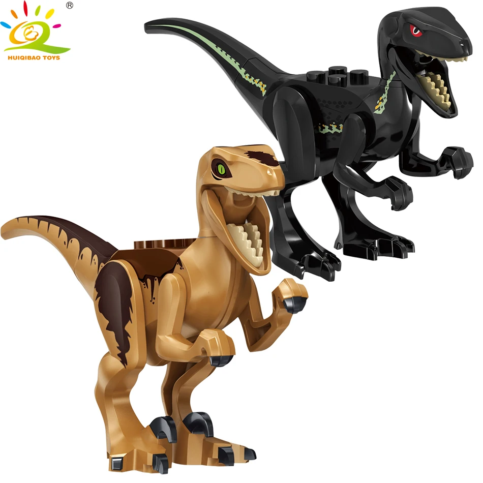 8pcs/set Jurassic World Figures Tyrannosaurus Rex Carnotaurus Interbreed Dinosaur Park Building Blocks bricks toys for children | Игрушки и