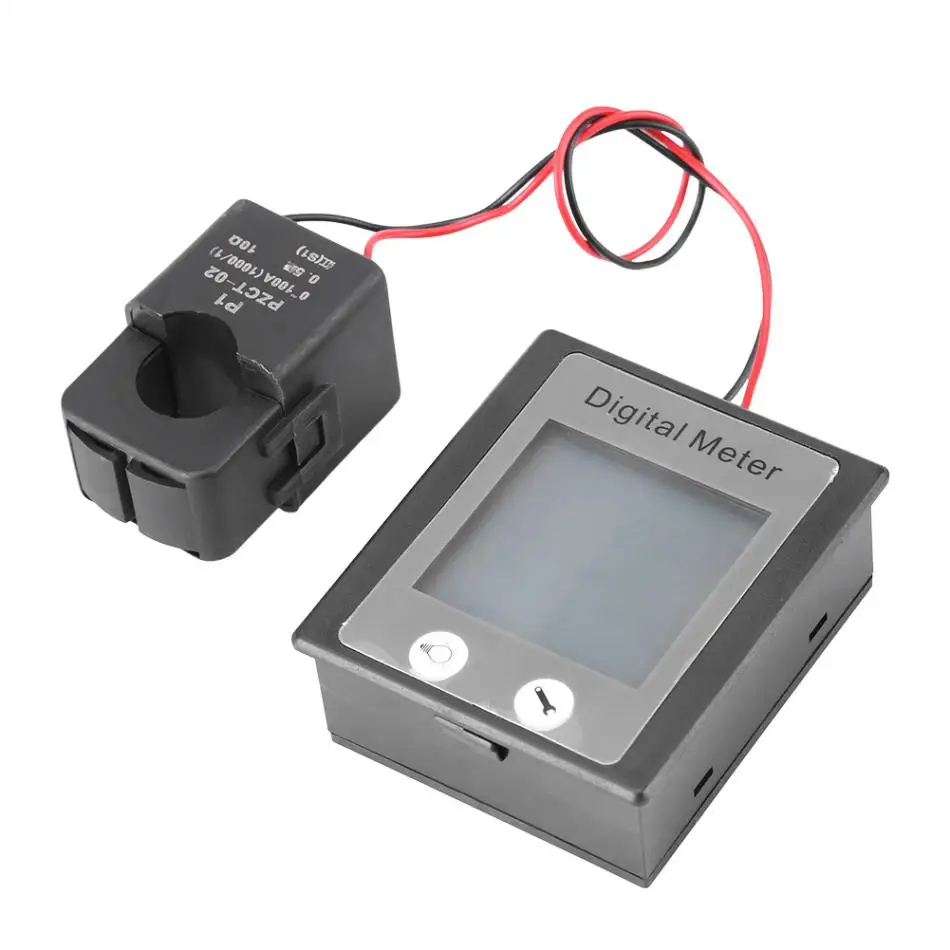 PEACEFAIR STN экран дисплея AC 80 260V 100A напряжение тока ватт панели энергии Вольтметр +