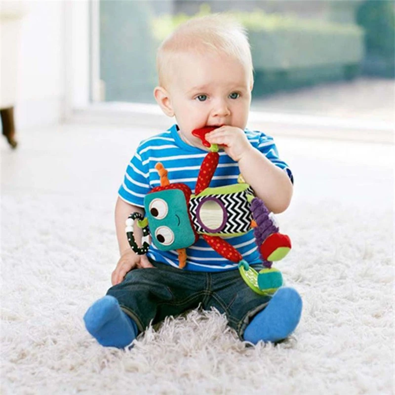 Детская плюшевая кукла на коляску подвесная кровать прорезыватель робот