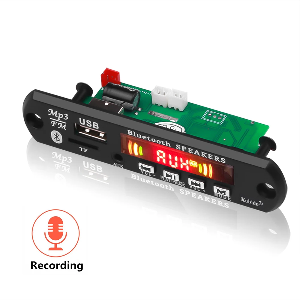 Автомобильный MP3 плеер с поддержкой Bluetooth 5 0 12 В USB FM Aux MP3|MP3-плеер для авто| |