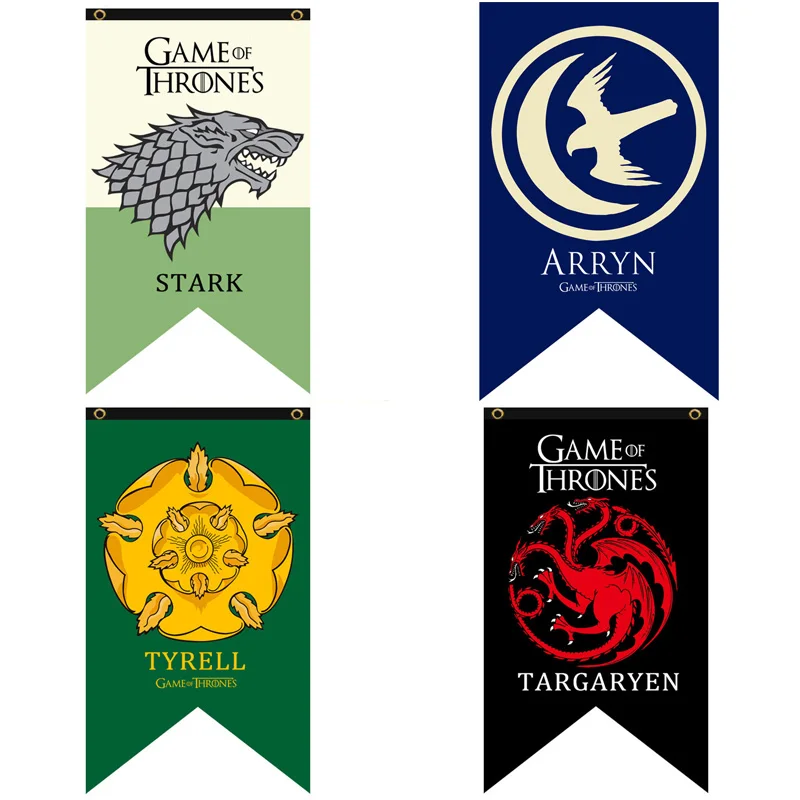 Настенный декор флаг Старка вечерние принадлежности 100D полиэстер для дома офиса