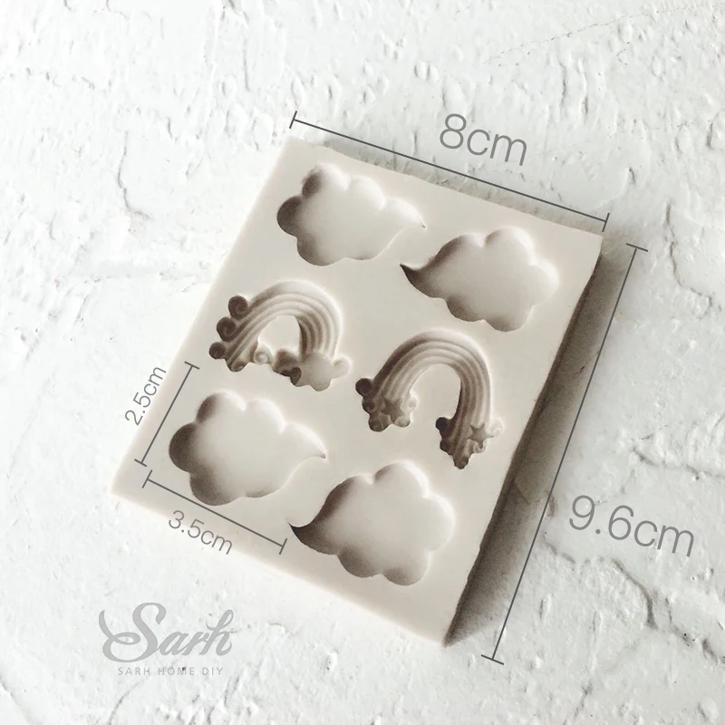 Радужная коллекция облаков форма для торта шоколада кухни инструмент выпечки