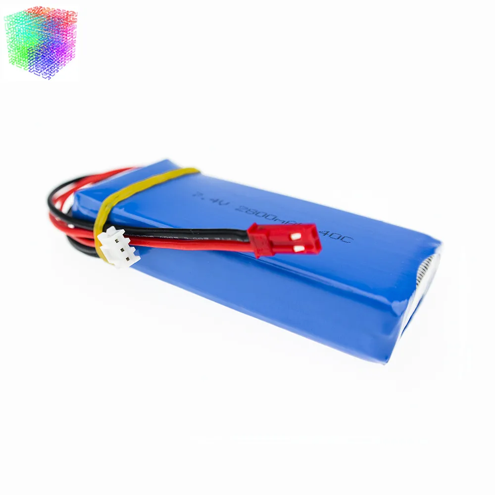 Lipo battery 7 4 в 2800 мАч 2s для WLToys V262 V333 V323 V666 RC вертолет Quadcopter drone part|lipo 7.4v|lipo batterybattery 7.4v |