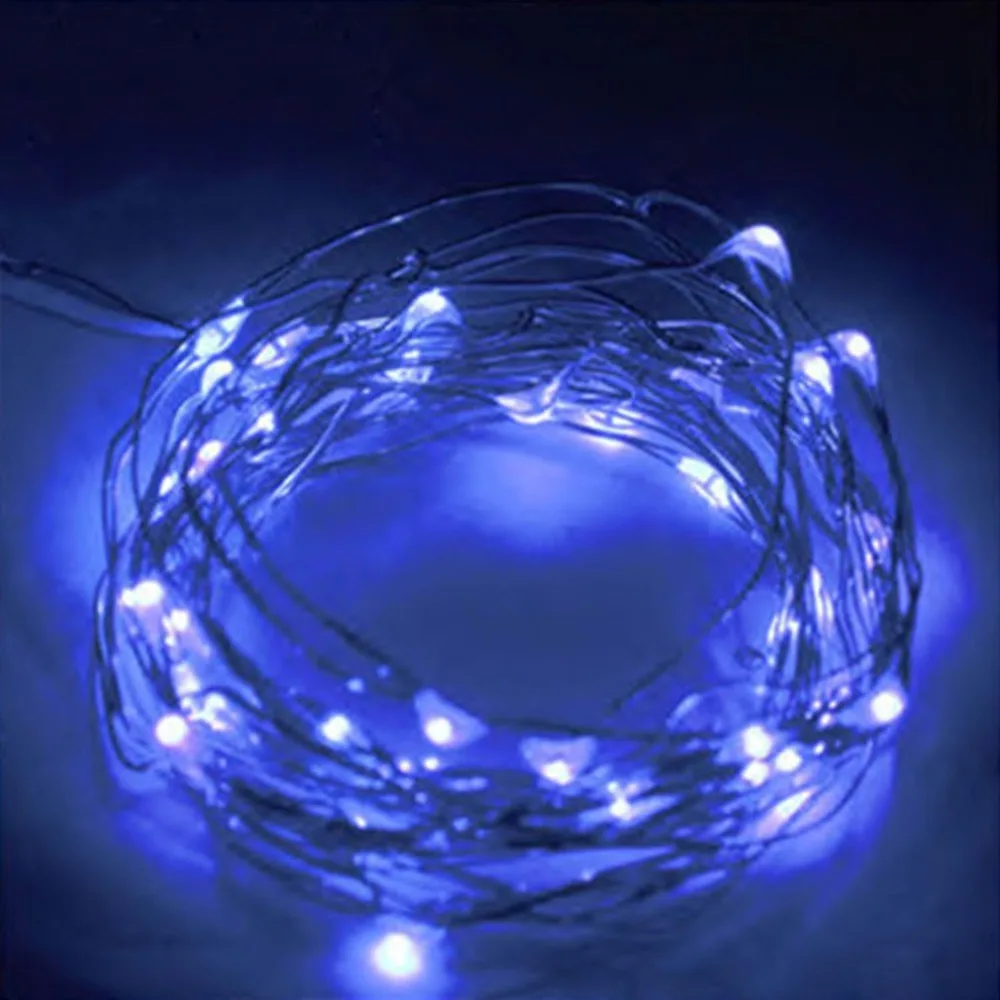 2M 20 LED 2032 Plum Battery Box Waterproof Holiday Atmosphere Decoration Copper Wire String Led Light | Освещение