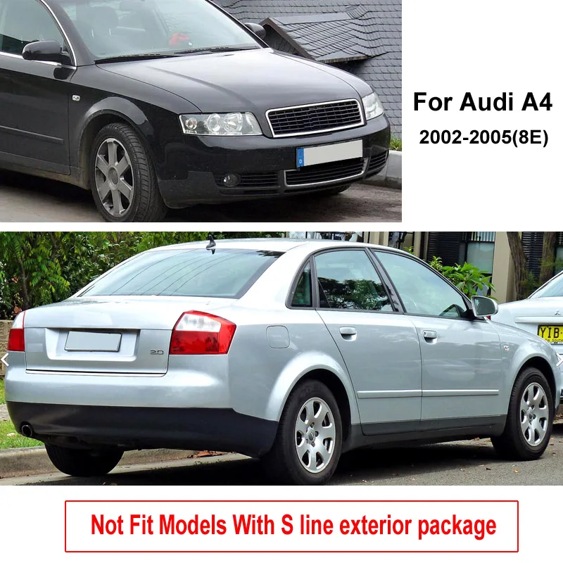 Комплект литых автомобильных брызговиков для Audi A4 B6 2002 2005 8E брызговики