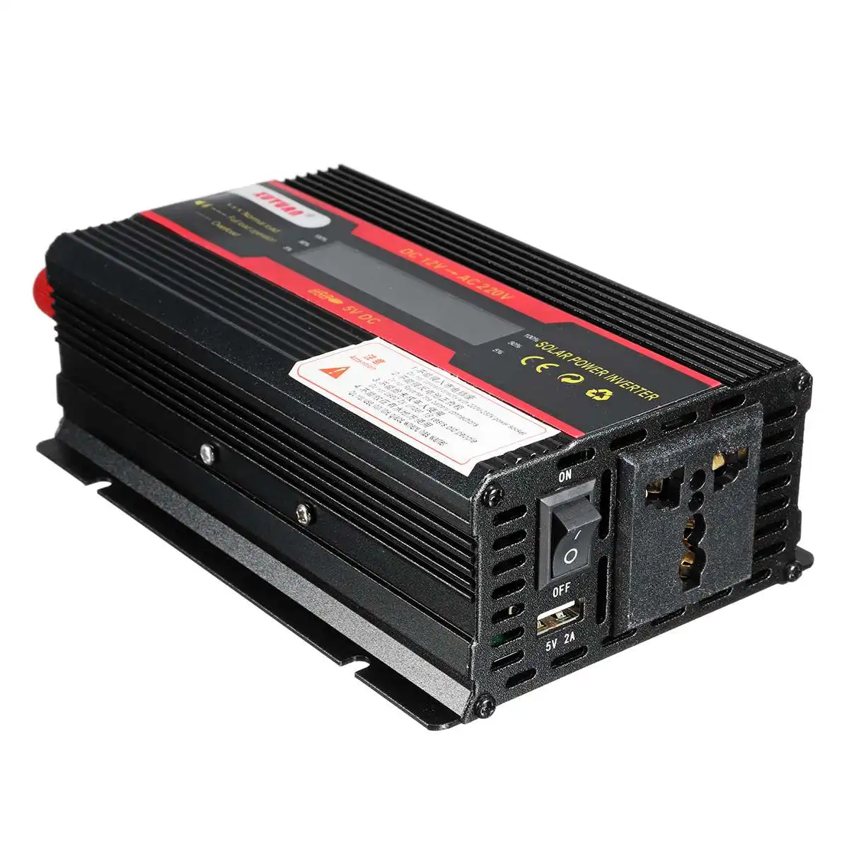 KROAK SDB-600A 3000W Мощность инвертор ЖК-дисплей Дисплей DC 12 V/24 V к переменному току 110 V/220 V, Модифицированная синусоида преобразователь