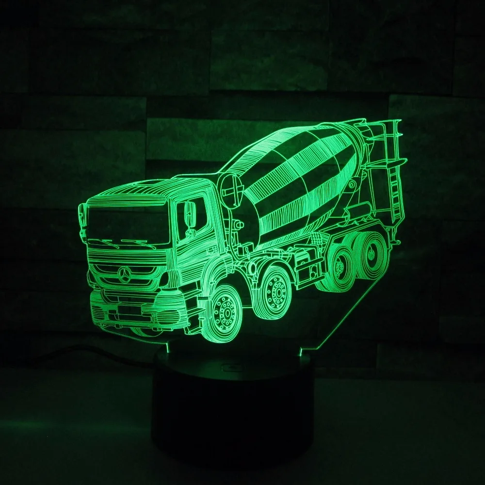 Блендер 3D ночник светодиодный дистанционный сенсорный выключатель 7 цветов