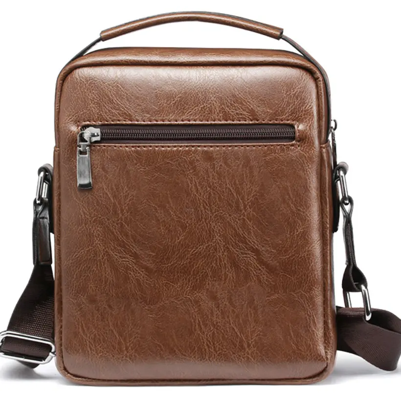 handbag Man Messenger Bag 2 Set Men Pu Leather Shoulder Bags Business Crossbody Casual Bag Famous Brand small black briefcase