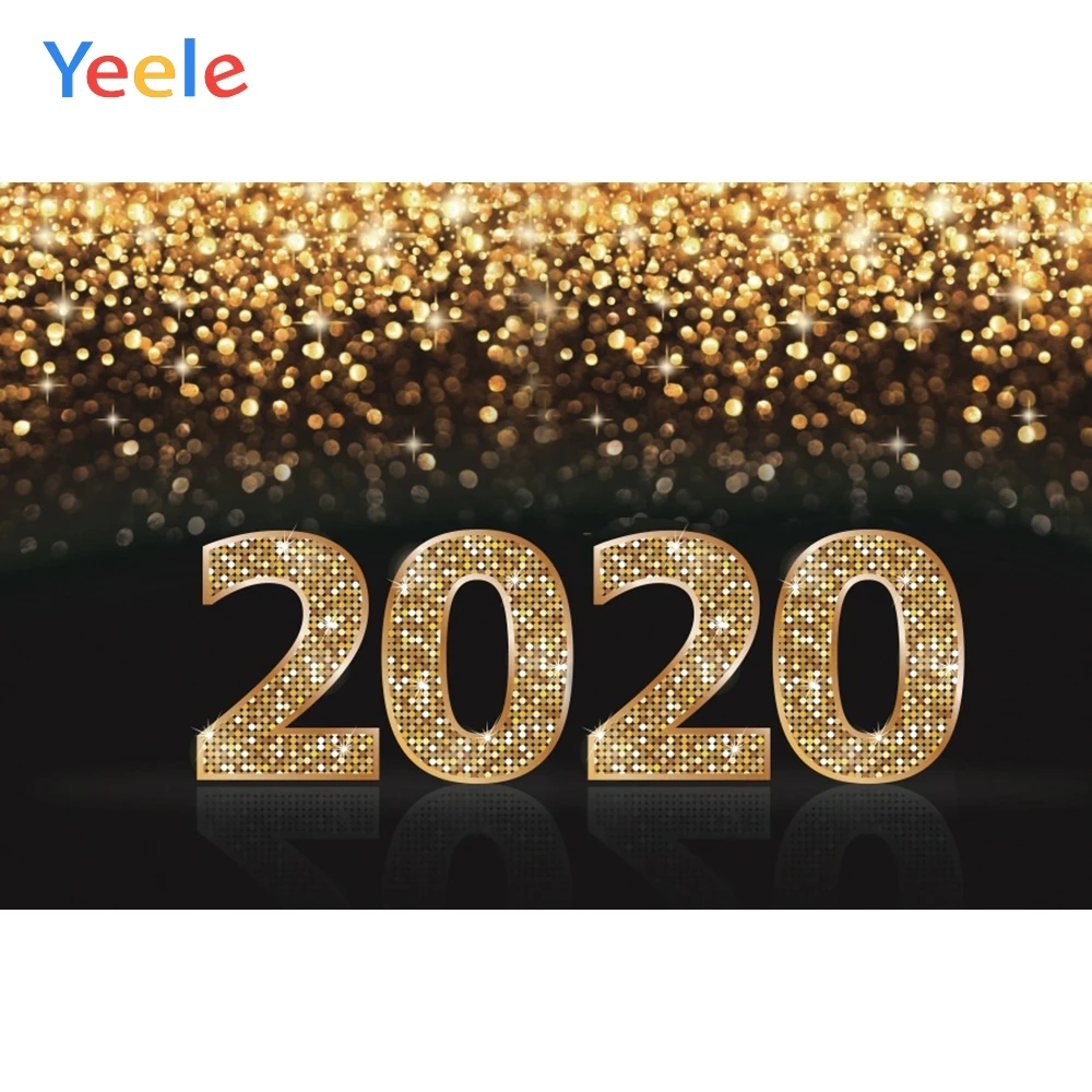 Yeele 2020 New Year Glitter Photocall Family Party Photography Backdrops Personalized Photographic Backgrounds For Photo Studio |